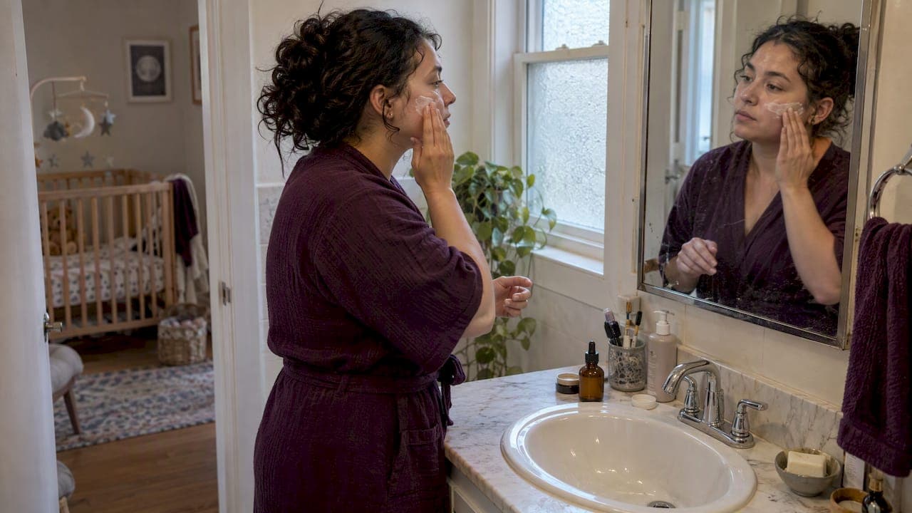 3–5 Minute Postpartum Skincare for Breastfeeding Parents